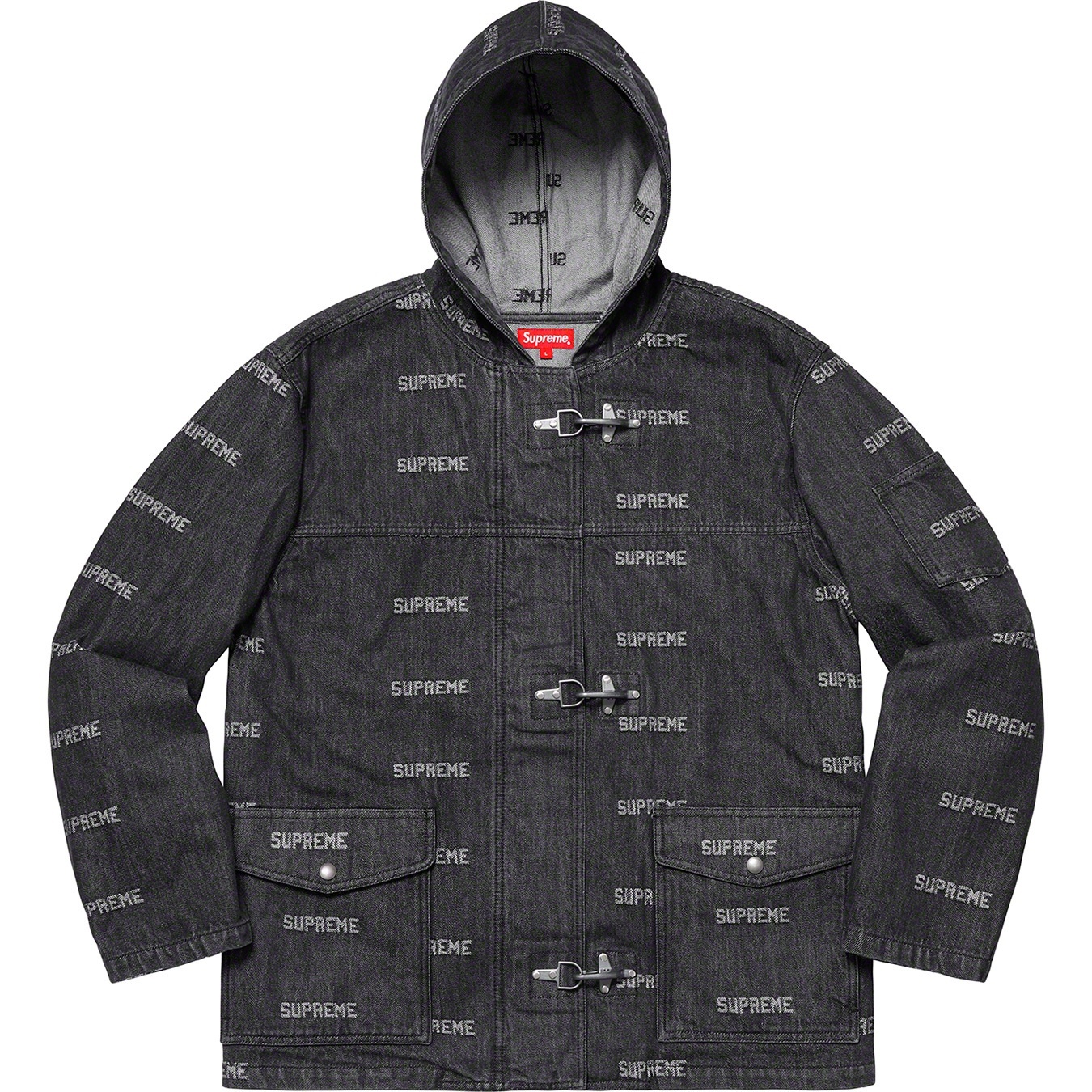 Logo Denim Turnout Jacket view 14